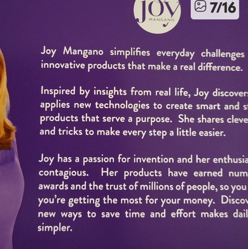 Joy Mangano Women Handy Hook Mirror Set - Purple - Picture 10 of 13
